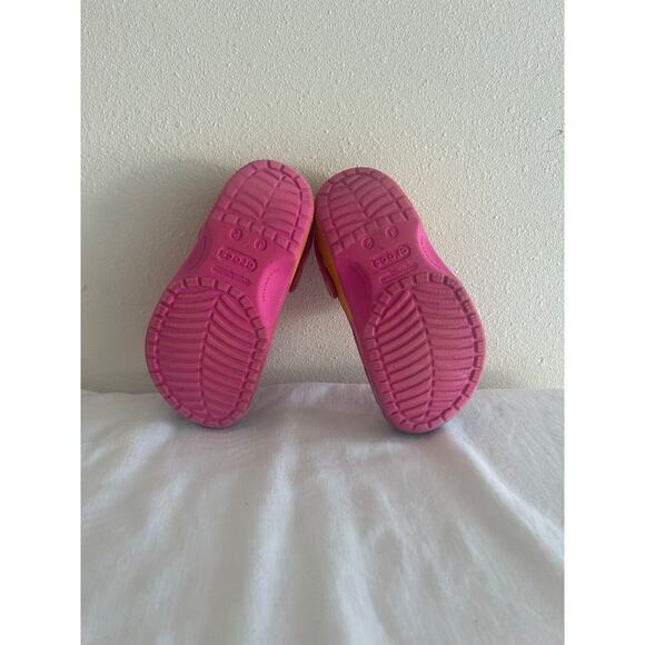 Crocs Classic Ombre Clog Kid's Juice/Multi Pink Purple Yellow Tie-dye Size J 1 - Picture 3 of 7